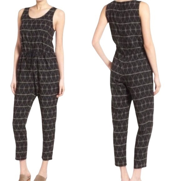 MADEWELL printed ankle cropped Jumpsuit - Picture 2 of 8